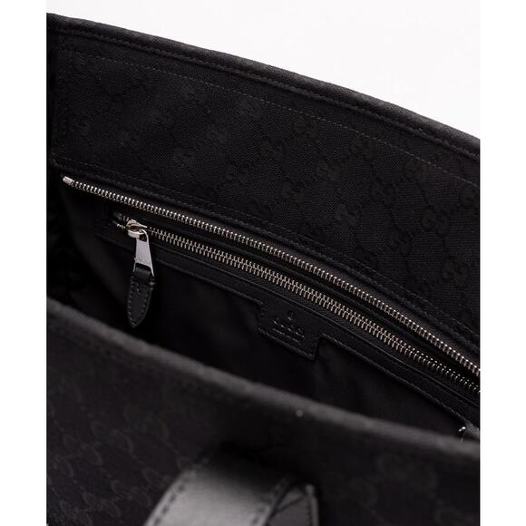 NEW GUCCI GG BLACK SHOULDER TOTE WORK LAPTOP OFFICE BAG AUTHENTIC! - Picture 7 of 7